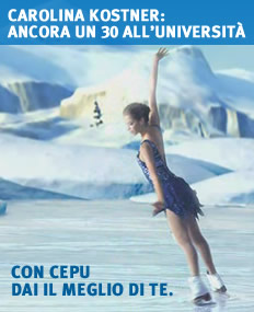 Carolina Kostner ancora un 30 all'Università con Cepu dai il meglio di te Carolina Kostner ancora un 30 all'Università con Cepu dai il meglio di te